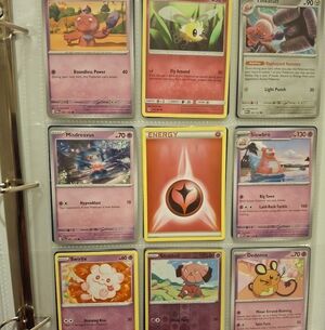 Pokemon Card Set And Binder Pink Themed Trading Cards